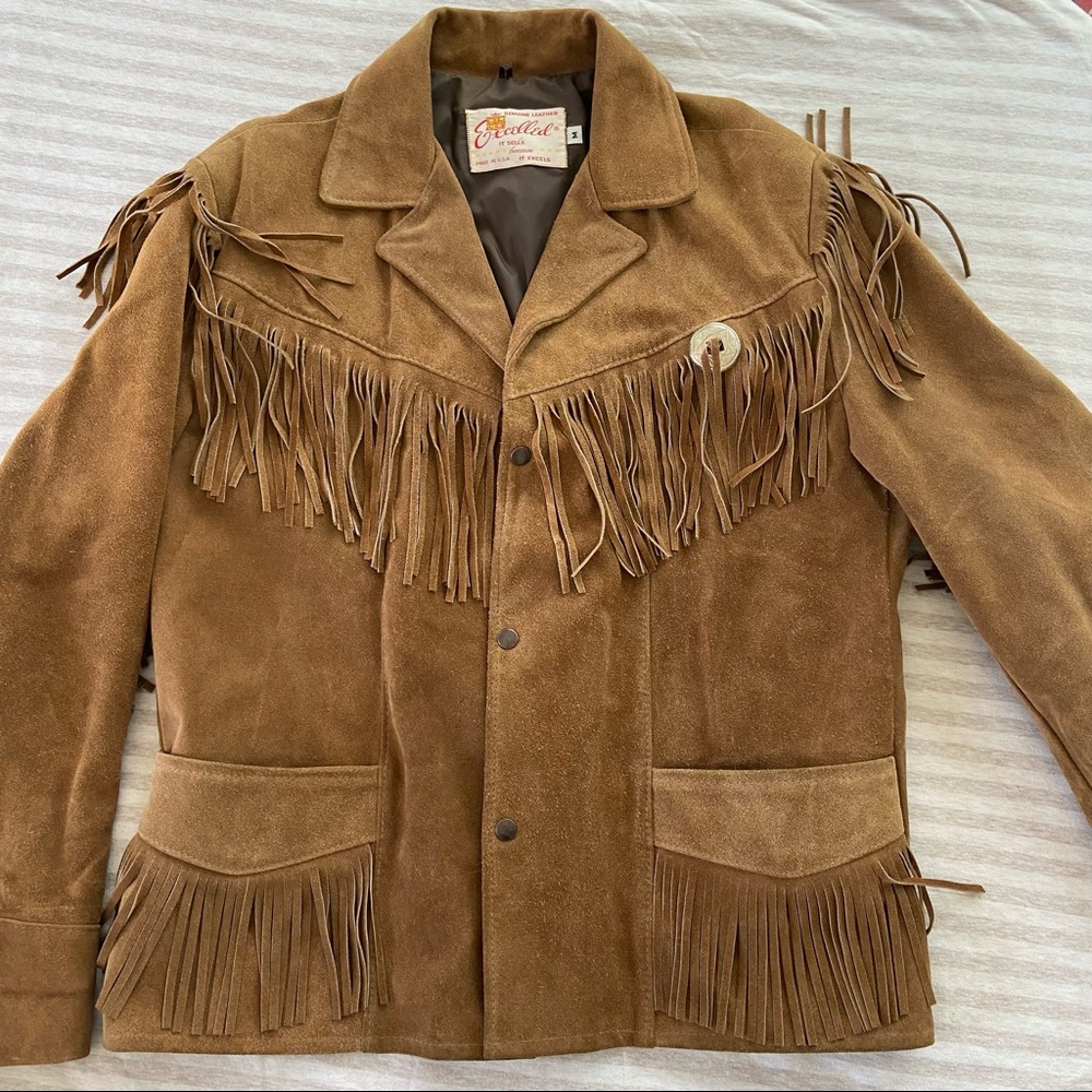Excelled Leather Suede vintage Western Jacket | men’s Large